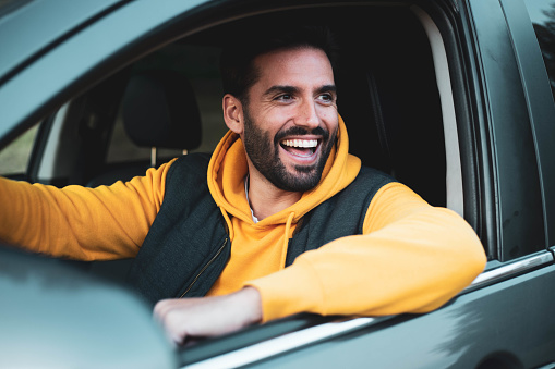 Person inside a car
